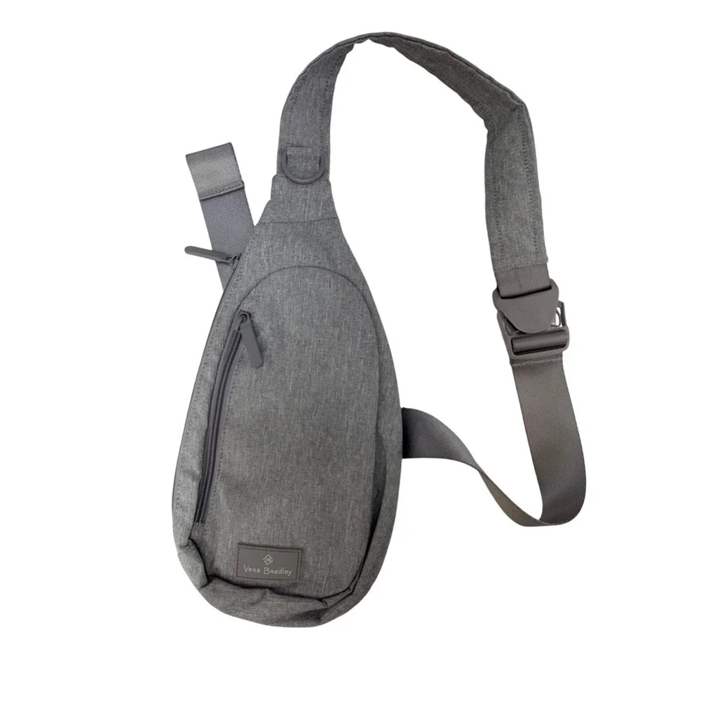 Vera Bradley ReActive Mini Sling Backpack Heather Gray‎ Recycled Crossbody Bag